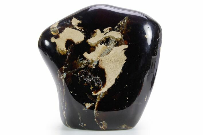 Tall Free-Standing Polished Indonesian Blue Amber #359577